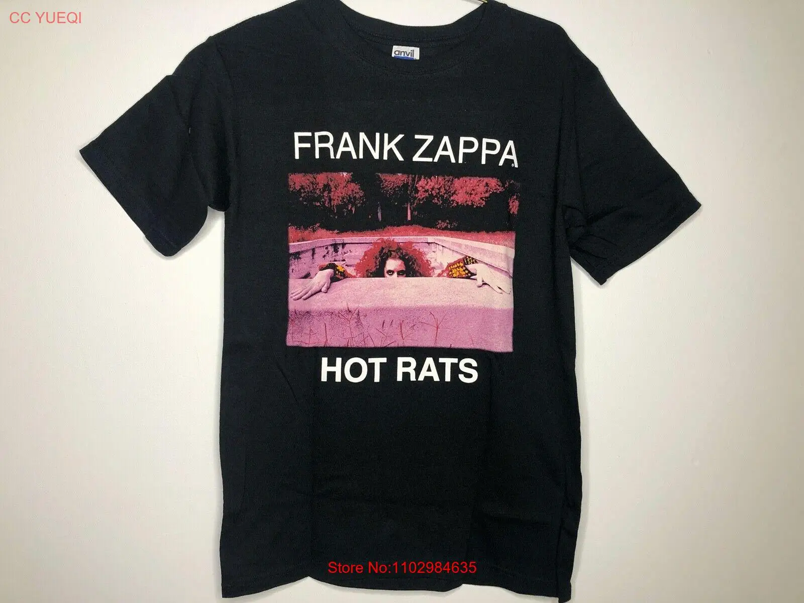 Аутентичные винтажные черные футболки Frank Zappa Hot Rats, футболки группы, S, M, L, 2X
