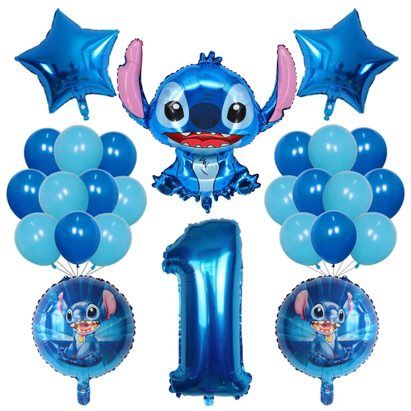 Набор Гелиевых Шаров Disney Lilo & Stitch Из Фольги, 26 Шт., Мультяшные Животные, Круглая Форма, Украшение Для Дня Рождения