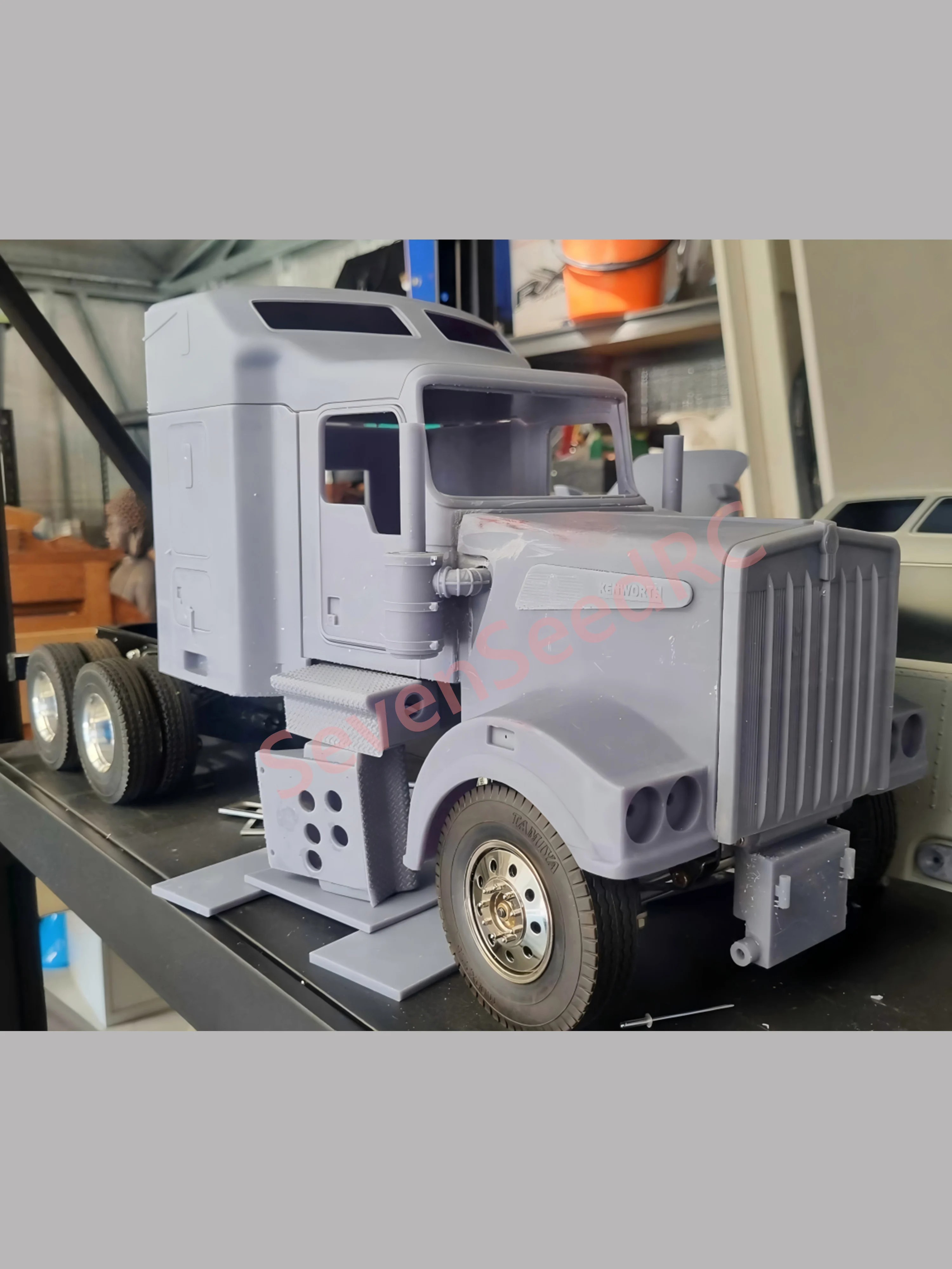 Комплект грузовика с 3D принтом kenworth T909 1/10 1/14 Fmx Static Dot Модель JDM Tamiya Lesu Lxy Scaleclub SCX10 trx6 Crossrc nt jt4