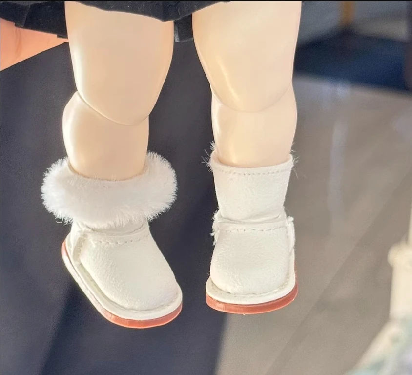 Фото L01-X003 детская игрушка 1/6 г BJD DD SD MSD кукольная обувь зимние белые розовые зимние волосатые сапоги 1 пара №3