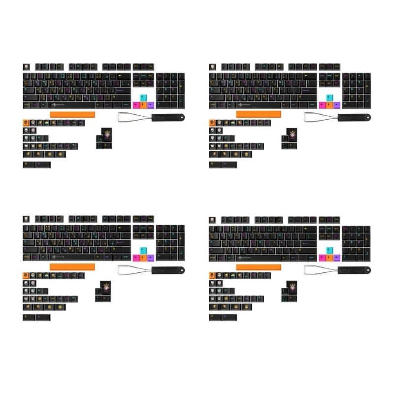 Y1UB PBT колпачки для ключей 137 шт. колпачки для ключей с сублимационной сублимацией CherryProfile 4 языка