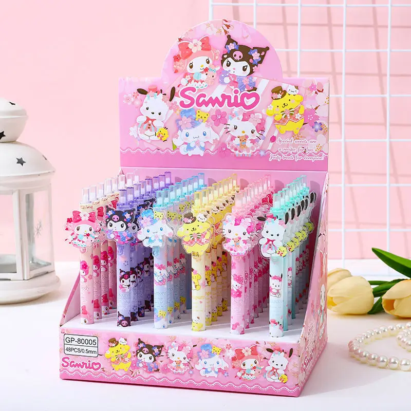 Фото Neutral Pen Hangyodon, гелевая ручка Sanrios Hello Kittys Kuromi, студенческая черная ручка 0,5 мм, быстросохнущая школьная ручка, оптовая продажа №3