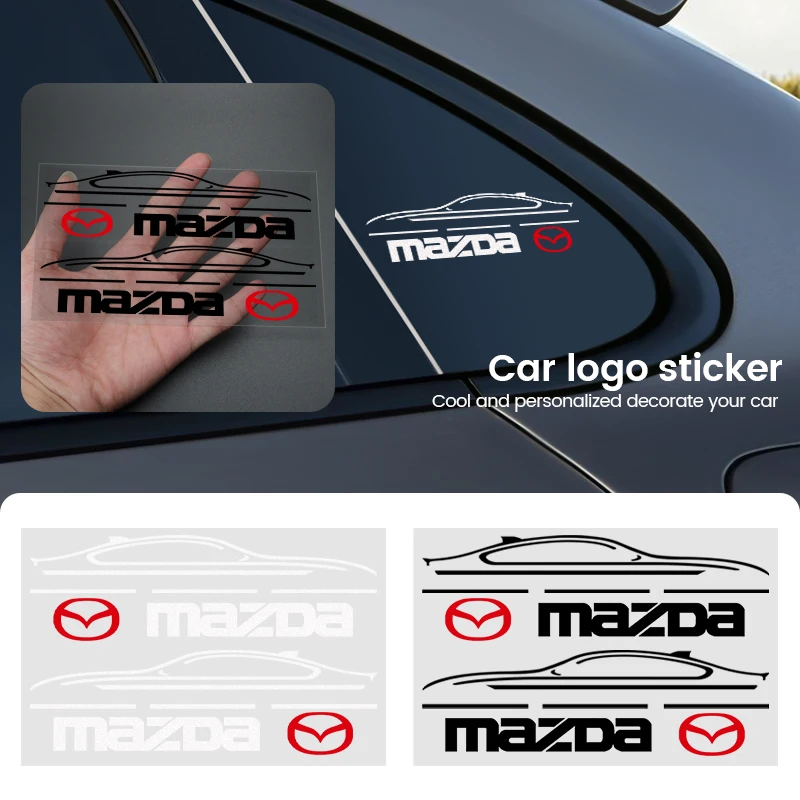 2 шт., наклейки на боковые зеркала заднего вида для Mazda 3 CX3 CX4 CX5 CX7 CX8 CX9 CX30 RX7 Atenza