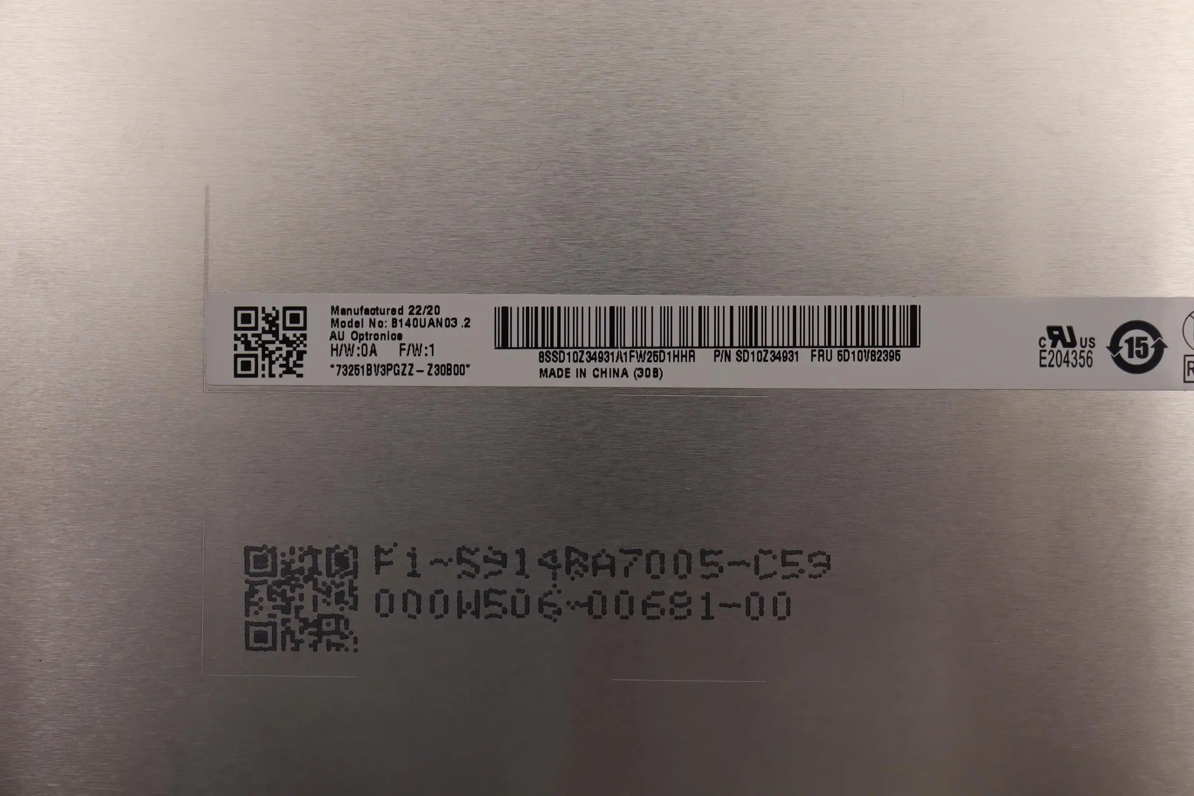 Новый оригинальный IPS FHD ЖК-экран для Lenovo Thinkpad T14 T14s P14s Gen 3 Gen 4, ThinkBook 14 G4 + IAP ноутбука 5D10V82395 (art.: 3920ccc13d258) - 3920ccc13d258