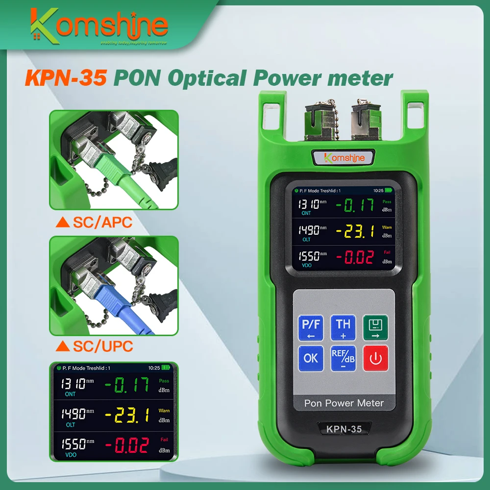 Волоконно-оптический измеритель мощности Pon KPN-35 1310 нм 1490 нм 1550 нм для тестирования сети Pon