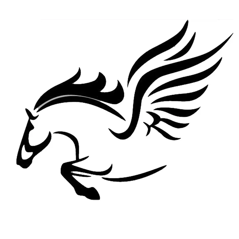 Индивидуальные автомобильные наклейки Pegasus, водонепроницаемые наклейки из ПВХ для ноутбука, грузовика, чемодана, мотоцикла, аксессуары для авто, 18 см * 15 см