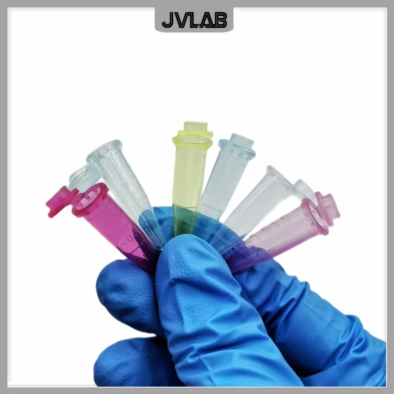 Микротрубки, центрифужная трубка 0,5 мл, лабораторная центрифужная трубка, красочная трубка EP с нижним наконечником, пробная трубка PP с защел...