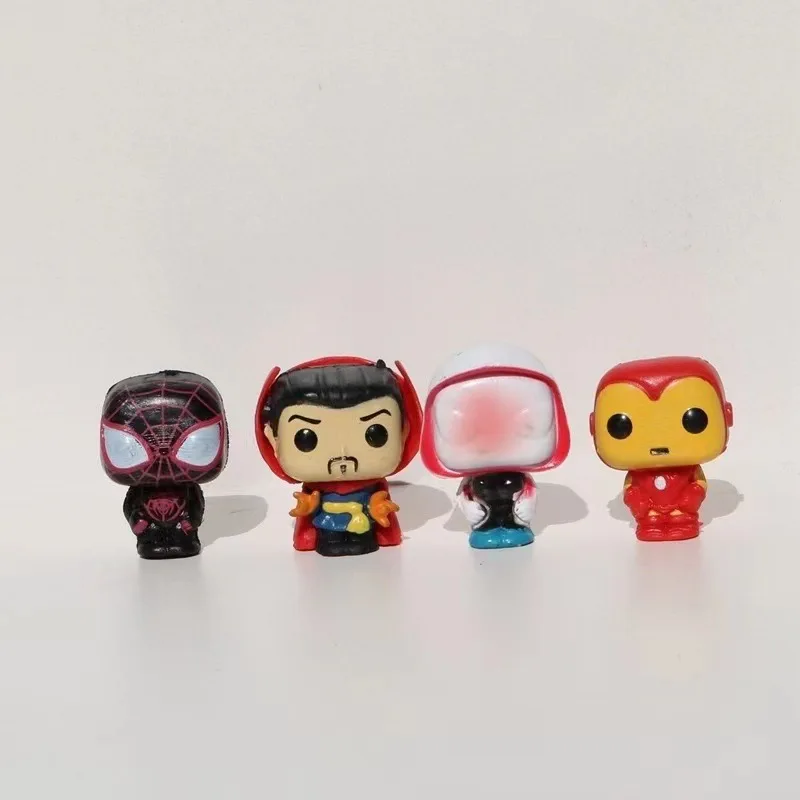 Фото 24 шт./компл. Marvel аниме мини-фигурки мультфильм Мстители кукла миниатюрная модель сцены Коллекционные игрушки Декор подарки для детей №3