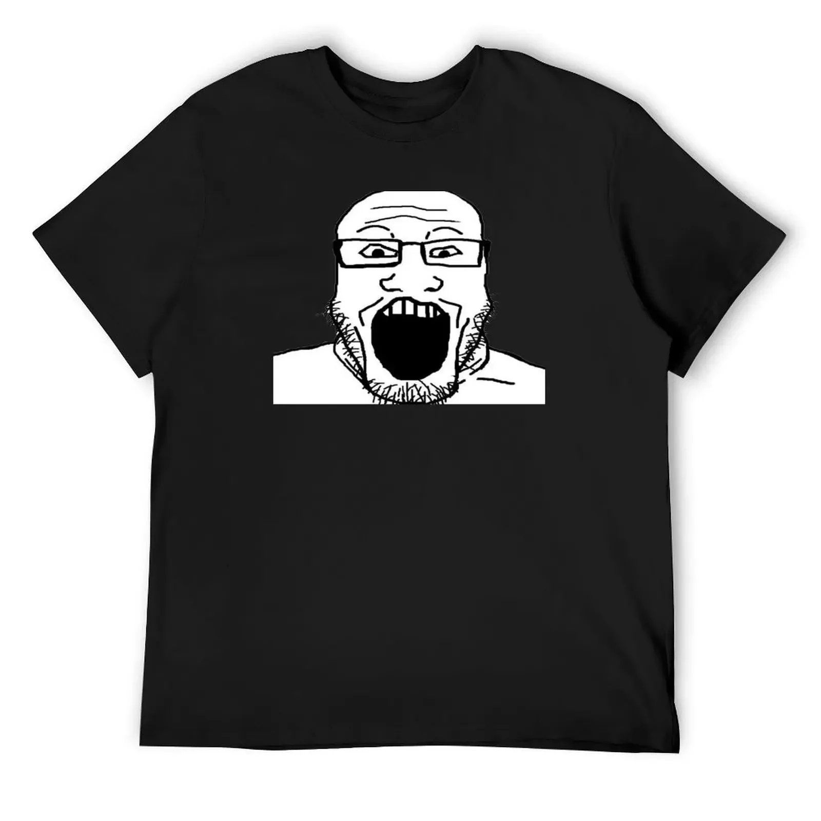 Футболка Markiplier Soyjak, большая футболка с рисунком, мужские футболки в тяжелом весе, высокое качество