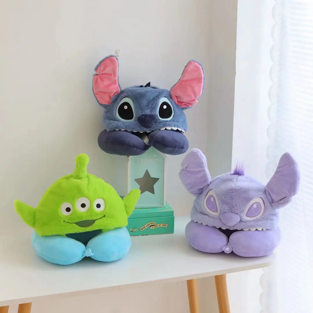 Креативная U-образная подушка Disney Stitch Alien, стильная Подушка для сна, подарок для друга на день рождения