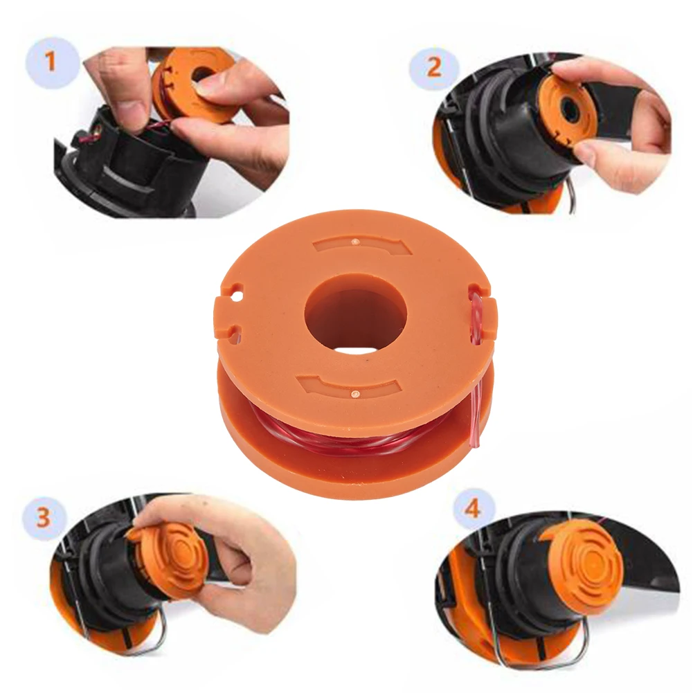 WA0010 Триммер-катушка для Worx с крышкой WA6531 GT WG154 WG155 WG163 WG175, аксессуары для Worx WG154, высокое качество