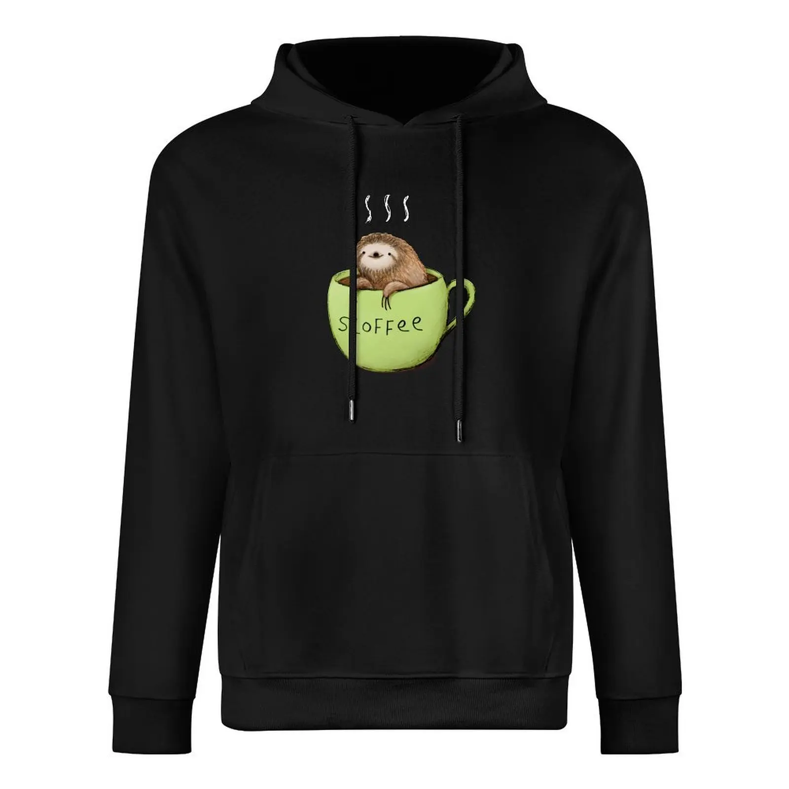 Фото Sloffee Pullover Hoodie, мужская толстовка, комплект мужской одежды, толстовки с рисунком №3