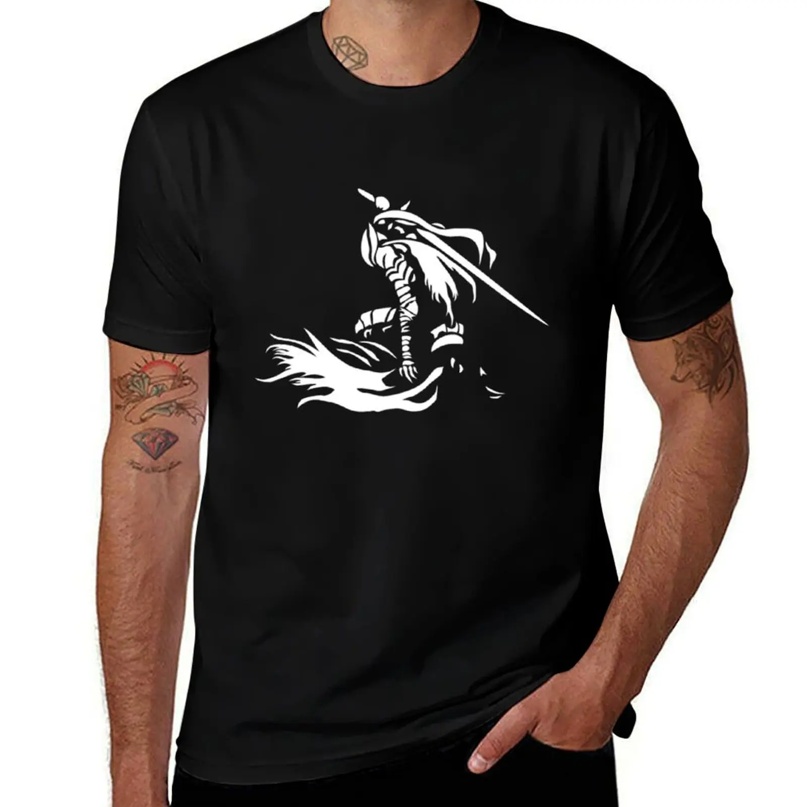 Футболка Artorias of the Abyss (белая) футболка большого размера, роскошная одежда, рубашки из лабу, мужские рубашки с графикой
