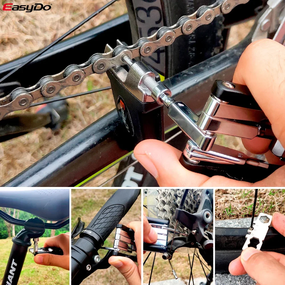 Фото EasyDo Pro велосипедный инструмент 20 в 1, аксессуары для MTB, набор инструментов для велосипеда, ремонтный гаечный ключ, инструмент для велосипеда №5