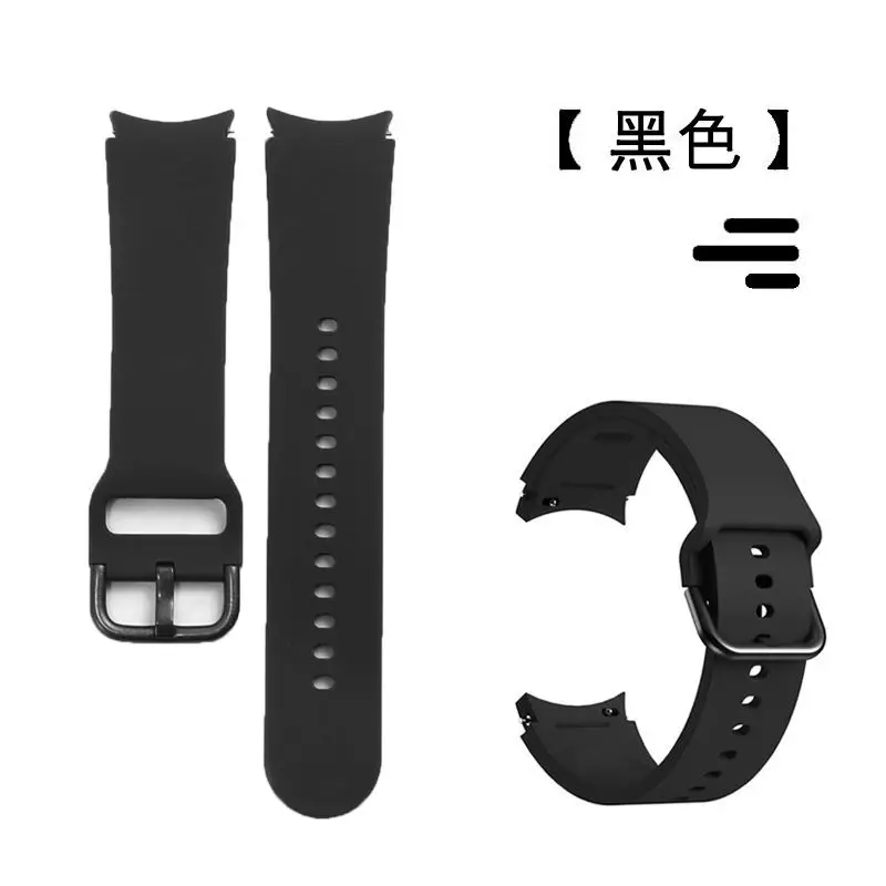 Силиконовый ремешок 20 мм для Samsung Galaxy Watch 4 6 Classic 47 мм46 мм Pro 45 мм NO BAPS BRACETE BRACETE Galaxy Watch 7 6 5 4 40 мм44 мм пояс женского запястья с длинными и короткими моделями длинных и зимних длин (art.: 3920cb31db6f0) - 3920cb31db6f0