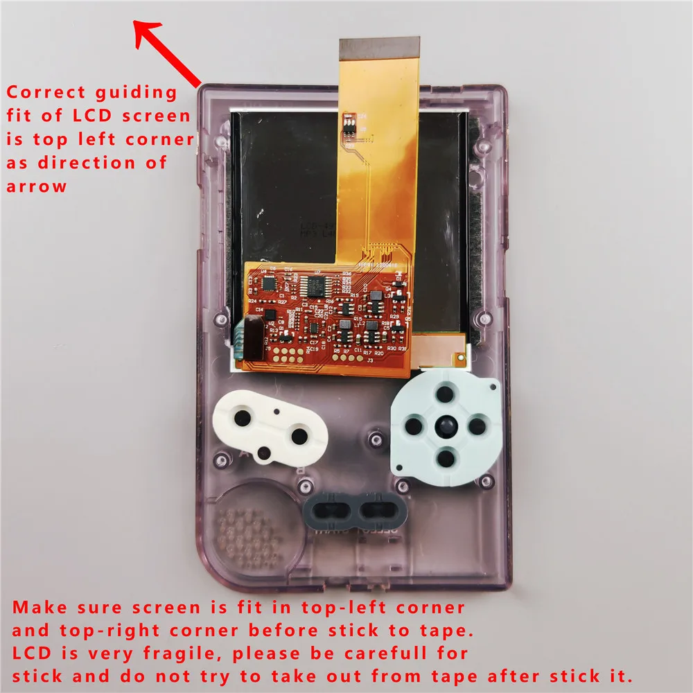 Фото Точка-точка, яркий экран, IPS ЖК-объективы, комплекты для GBP GameBoy, Карманный экран, IPS светильник наборы с 36 цветами фона №5