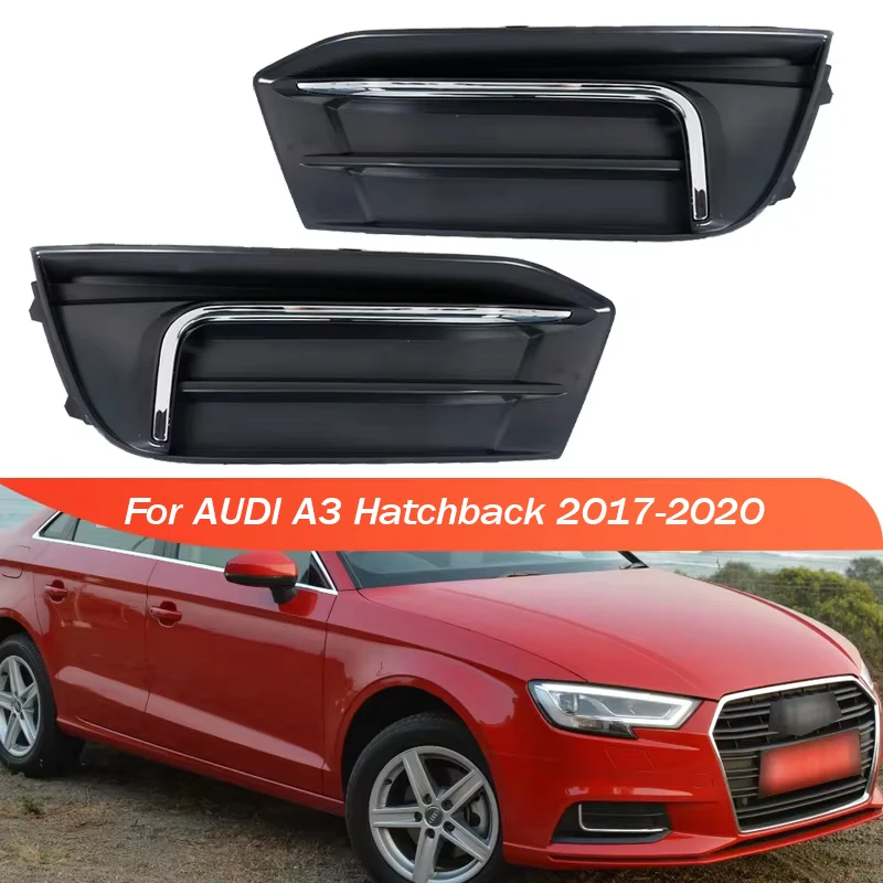 Крышка противотуманной фары для хэтчбека AUDI A3 2017-2020, передний бампер, противотуманная рама, крышка противотуманной фары, обрезка ободка 8VD807671A