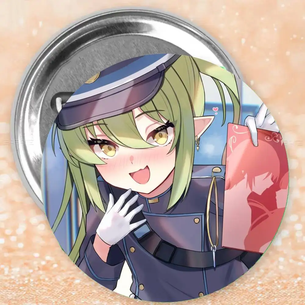 Фото Nozomi аниме игра B-Blue A-Archive значки аниме круглый лазерный значок мультяшная брошь одежда аксессуары для рюкзака с лацканами №4