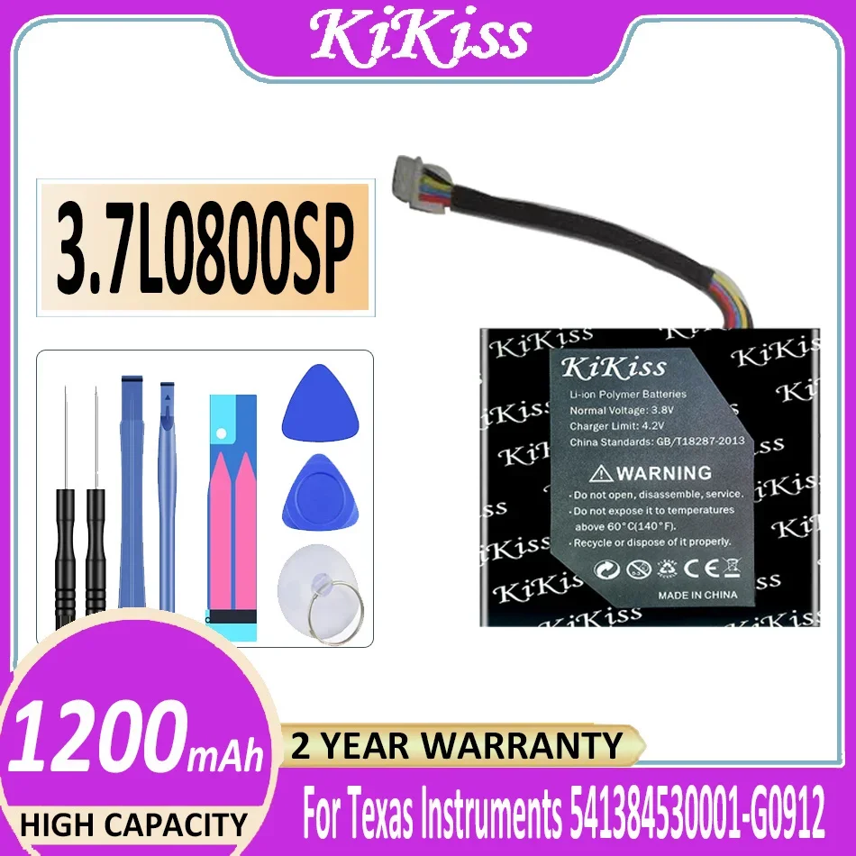 Аккумулятор 3,7l0800sp 1200 мАч для Texas Instruments, аккумулятор серии N2/AC/2L1/A Для TI-Nspire CX CAS 541384530001-G0912