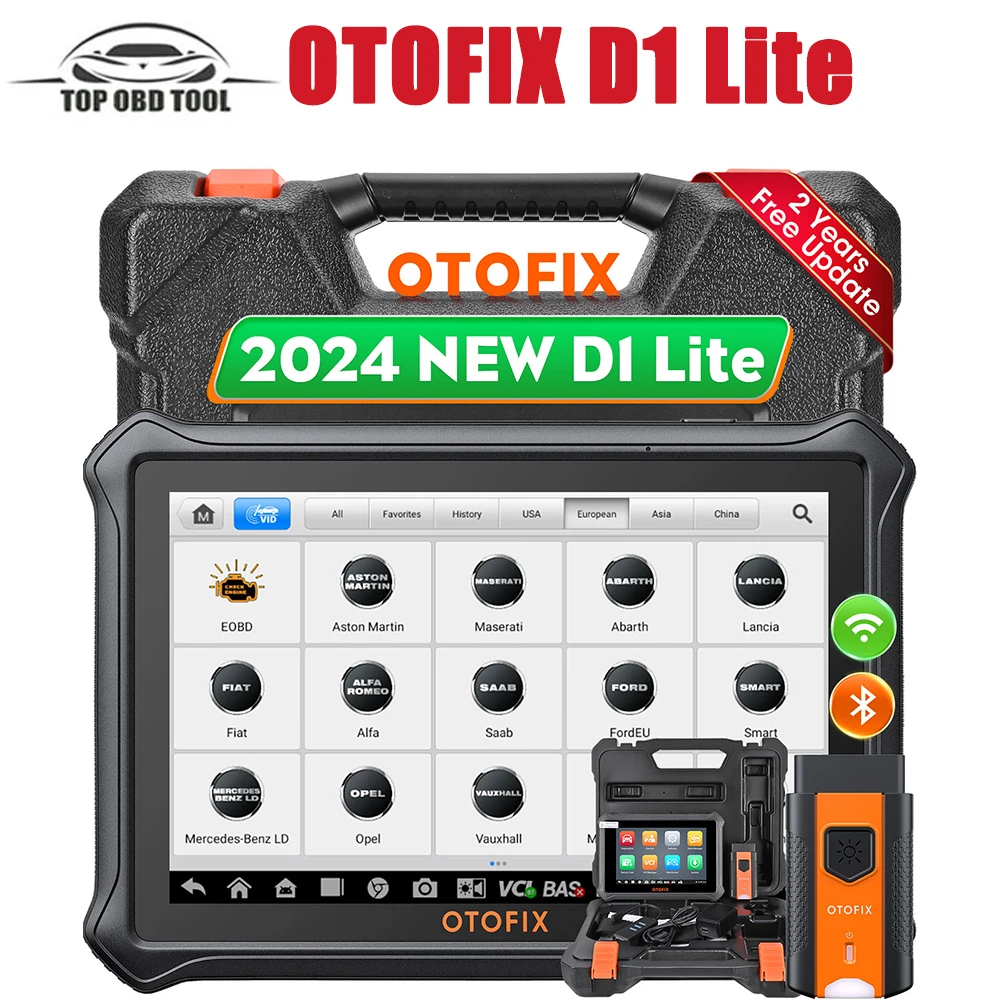 OTOFIX D1 Lite Bluetooth Автомобильный диагностический инструмент OBD2 Сканер Двунаправленный автомобильный сканер 2-летнее бесплатное обновление Активный тест