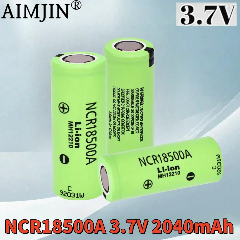 100% Оригинальный 3,7 в 18500 2040 мАч литий-ионный аккумулятор для Panasonic NCR18500A 3,6 В Аккумулятор для фонарика и т. Д.