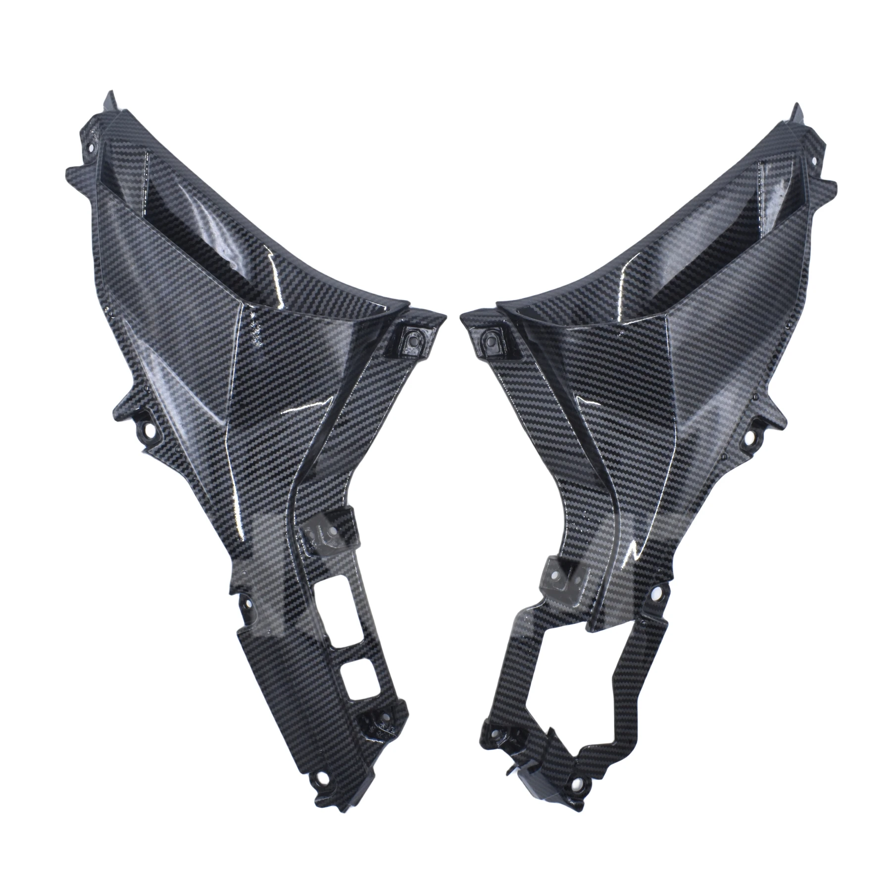 Фото Real Dry Carbon Fiber для KAWASAKI Ninja ZX25R ZX4R ZX-4RR ZX4RR 2020 2021 2022 2023 внутренний воздуховод для мотоцикла №5