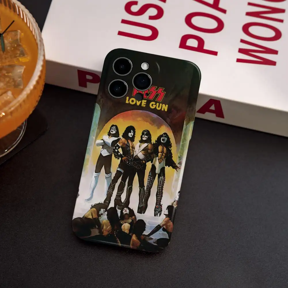 Kiss Band Phone Case For Samsung S25 24 23 22 Ultra Plus Glossy HD Fine Hole Liquid Film Hard Shell (art.: 3920d1e8a03c5) - 3920d1e8a03c5