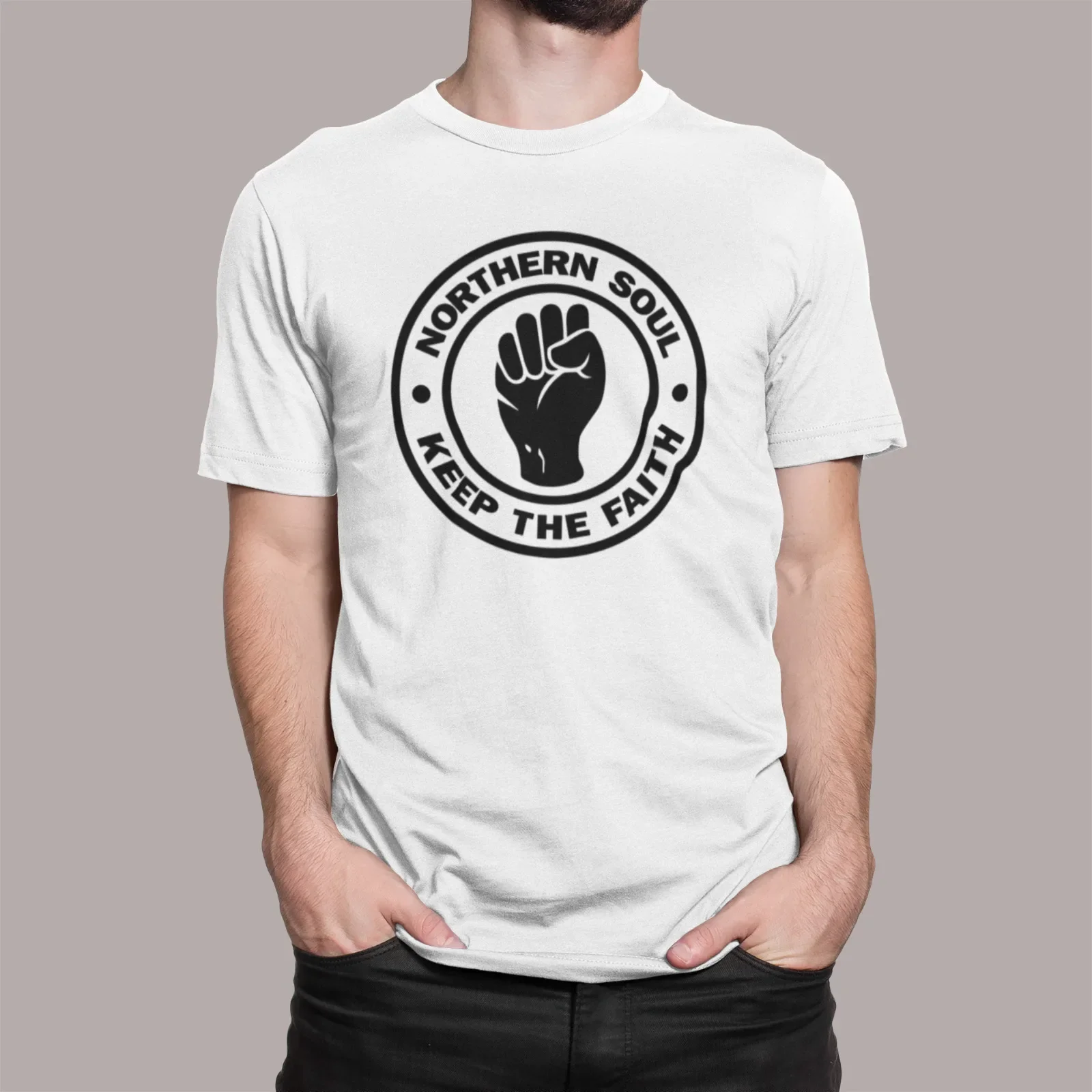 ФУТБОЛКА NORTHERN SOUL KEEP THE FAITH РЕТРО КЛАССИЧЕСКИЙ МОД SKA MOTOWN ДОРОСЛЫЕ ДЕТИ
