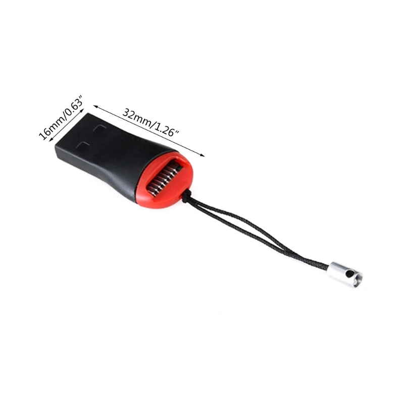 Фото 896F USB 2.0 Micro SD SDHC TF Устройство чтения карт флэш-памяти Мини-адаптер Устройство чтения TF №3