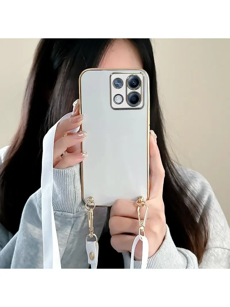 Роскошный чехол с мраморным браслетом для телефона iPhone 13 12 11 14 Pro Max Mini XR XS 7 8 6S Plus SE 2020, корейский силиконовый чехол с цепочкой на запястье (art.: 3920c5e129647) - 3920c5e129647
