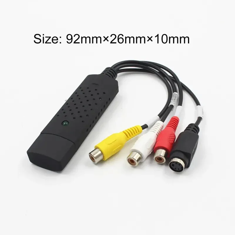 Фото USB 2.0 Захват цифрового видеоконвертера 4-канальный аудио Easycap Card Box VHS VCR TV в DVD-рекордер Поддержка IOS Windows PC №5