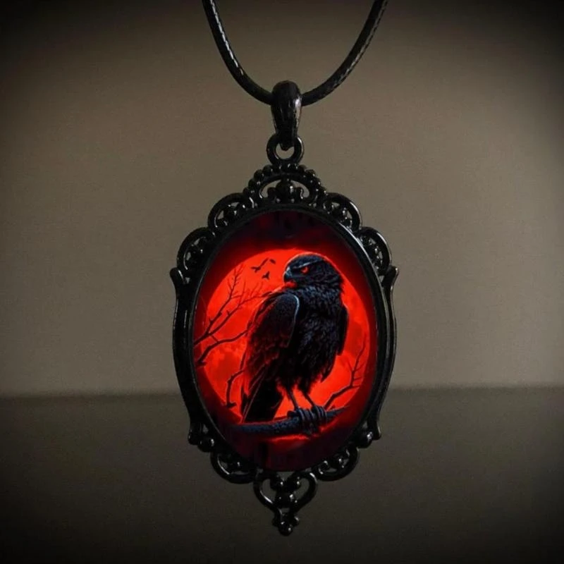 Фото Black Bird Crow Photo Clabicle Chain Jewellery для женщин -веревка для женщин CHOKER CHOKER №3