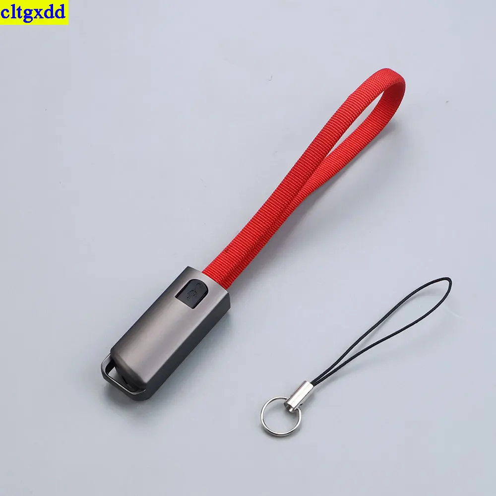Фото cltgxdd 1 шт. брелок micro Type-C IOS кабель Micro USB для быстрой зарядки портативный короткий кабель для передачи данных для Xiaomi Huawei iPhone №4
