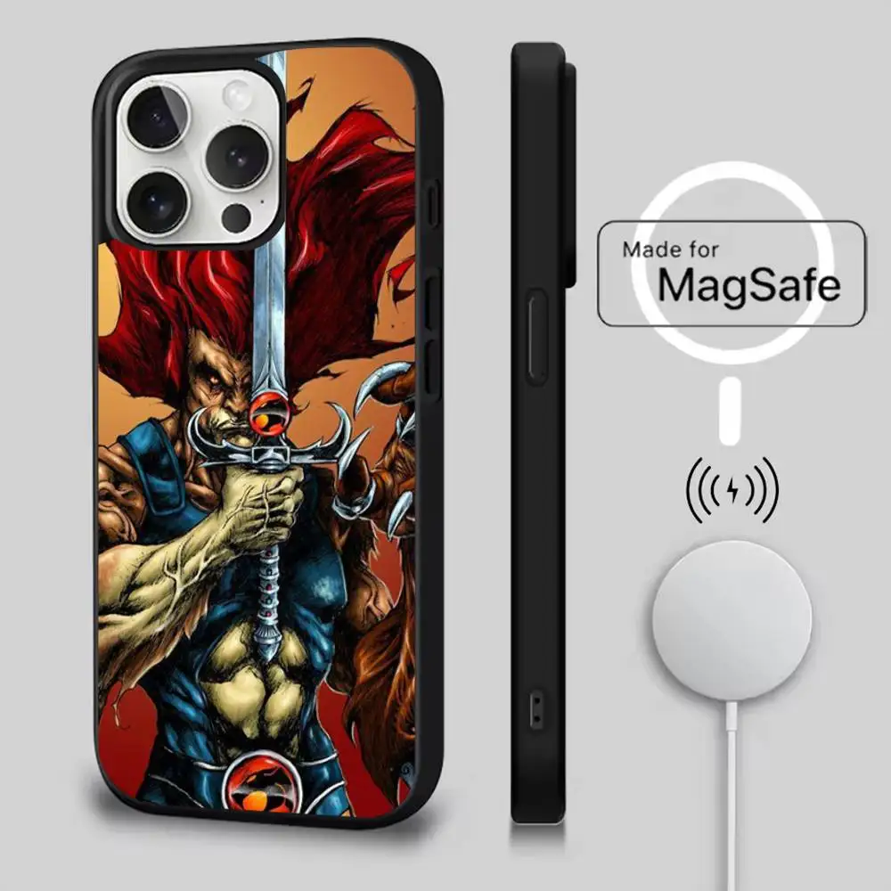 Фото Чехол для телефона T-ThunderCats CARTOON для iPhone 17,16,15,14,13,12,11,Pro,Max,Plus,Mini,SE4,E с магнитной беспроводной зарядкой Magsafe №3