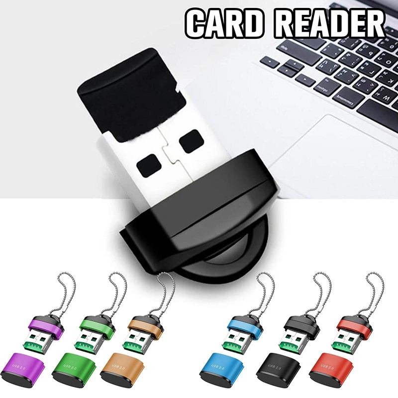Устройство чтения карт Micro SD/TF 2.0 Высокоскоростной USB-адаптер со слотом для карт TF 480 Мбит/с Устройство чтения карт памяти для ноутбуков ПК Компьютер