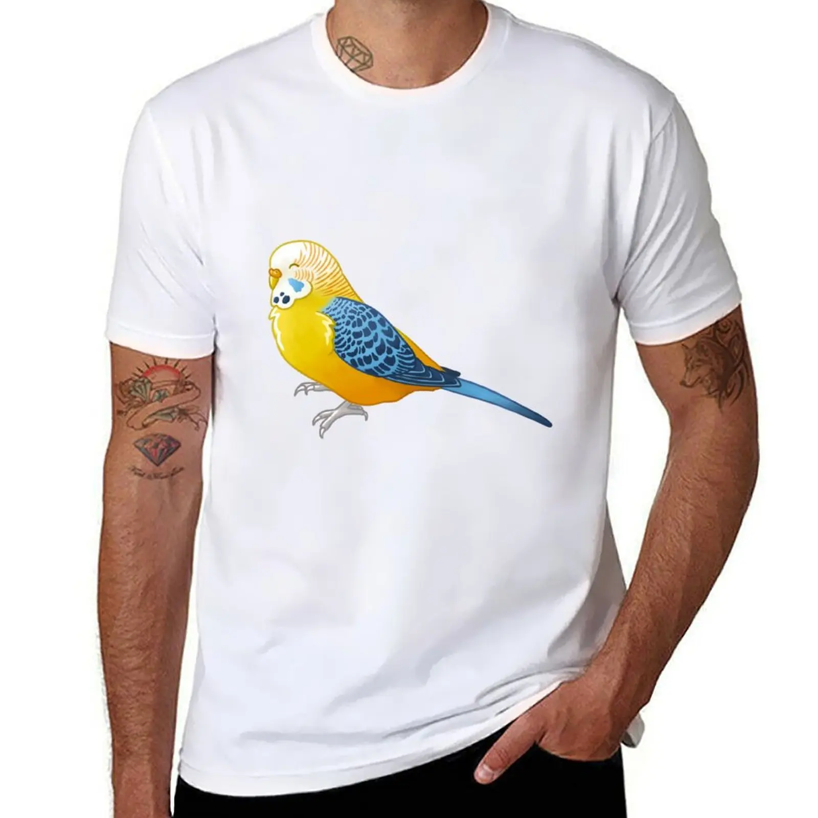 Футболка Aroace Pride Budgie, хлопковая футболка, мужская футболка, хлопковая футболка