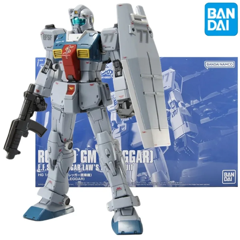 Аниме-модель игрушек Bandai, оригинальная Подлинная модель HG 1/144 Cucuruz Doan's Island RGM-79 GM [SLEGGAR], экшн-фигурка, коллекционные подарки