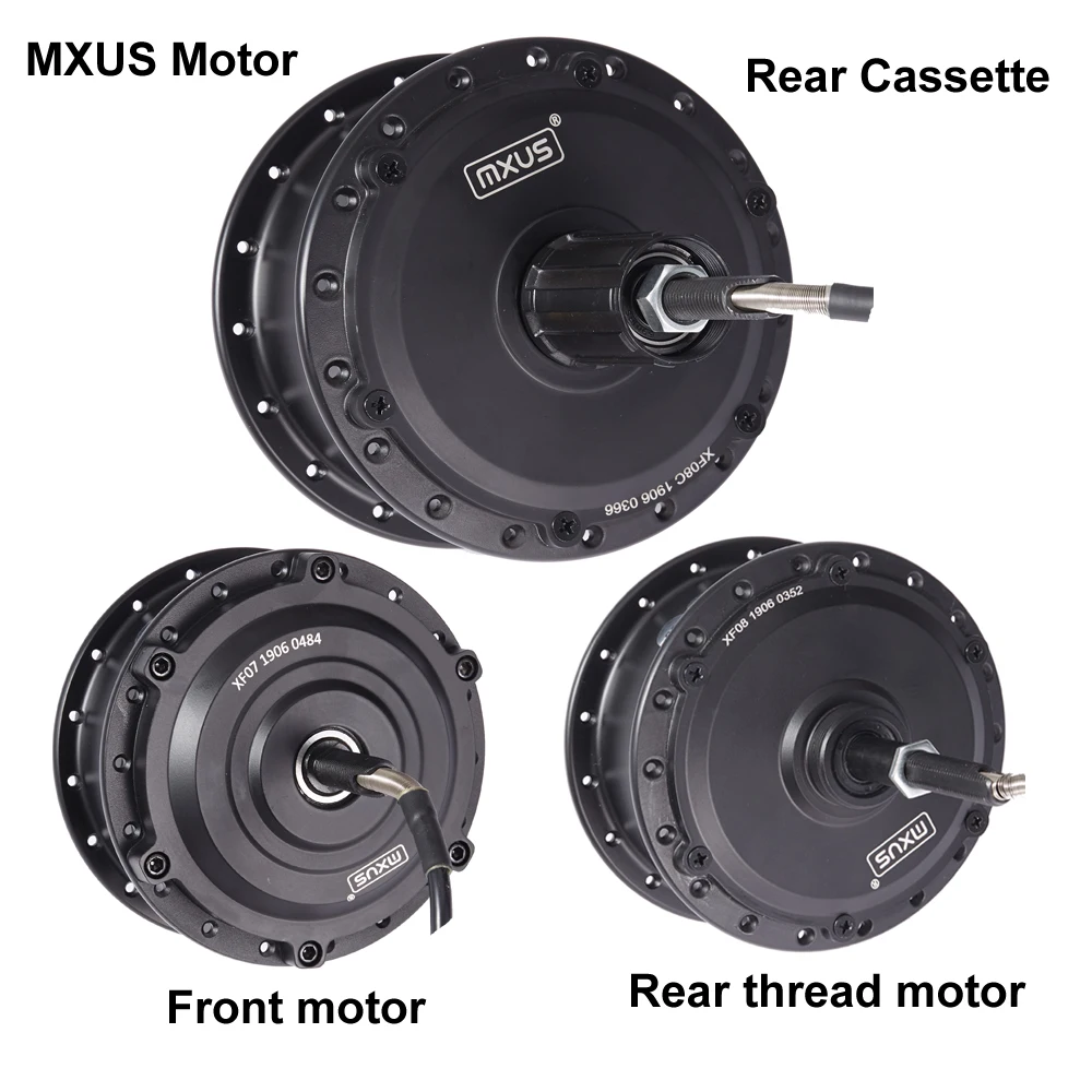 Фото MXUS XF15F XF15R XF07 XF08 36 В 48 В 350 Вт 500 Вт комплект для переоборудования электровелосипеда мотор-концентратор электрический велосипедный двигатель №3