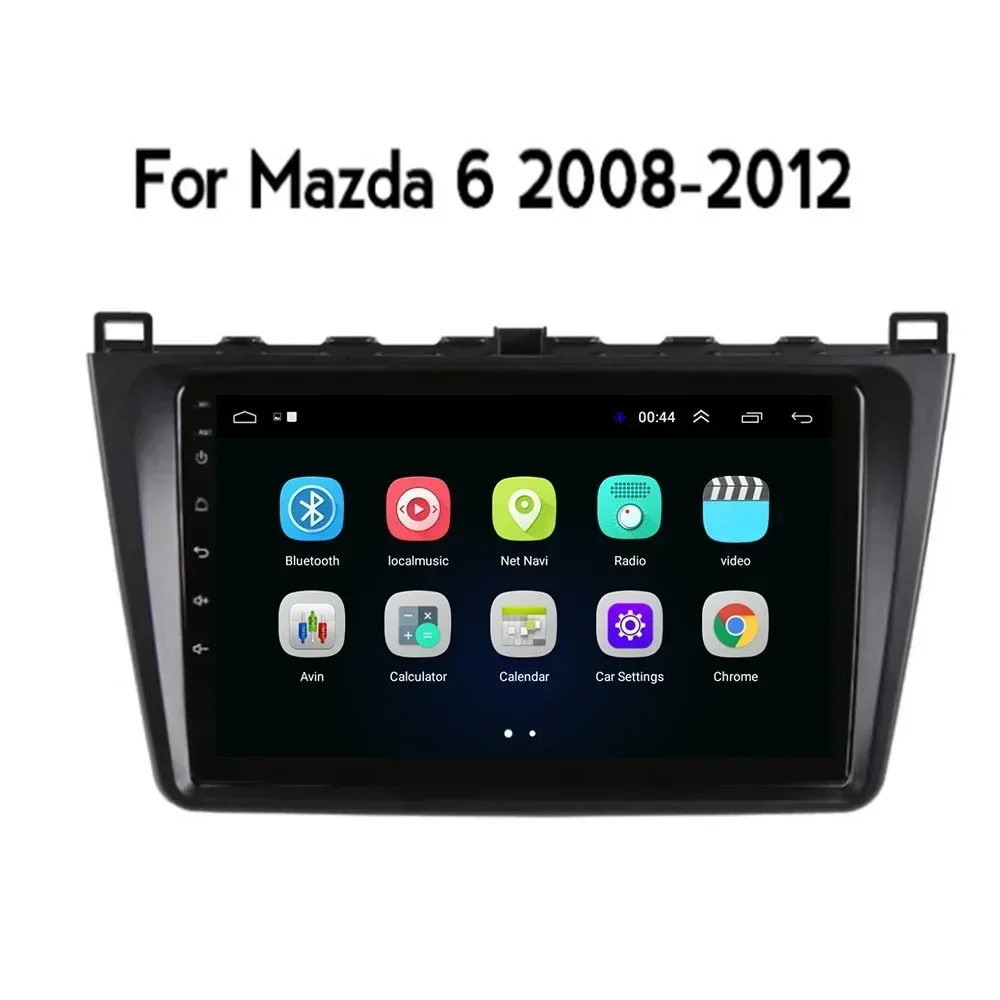 Фото Car Radio For Mazda 6 GH 2007-12 2Din Android 13 Octa Core Car Stereo DVD GPS Navigation Player Multimedia Android Auto Carplay №3