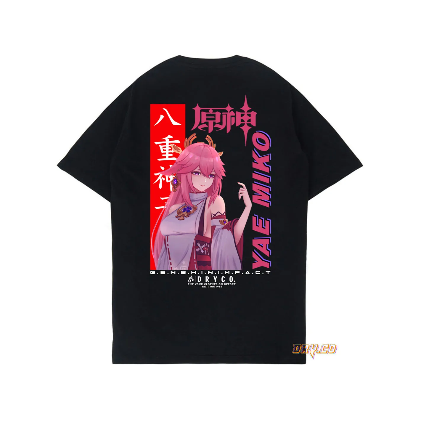 YAE MIKO TEEKAOS GAME GENSHIN IMPACT (INAZUMA) унисекс PRIA WANITADRYCO