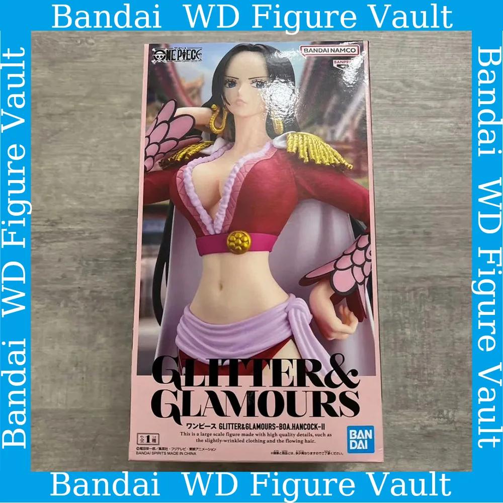 Bandai ONE PIECE GLITTER GLAMOURS-boa.Hancock Pirate Empress 22 см фигурка из ПВХ, высокодетальная Коллекционная модель, игрушка в подарок