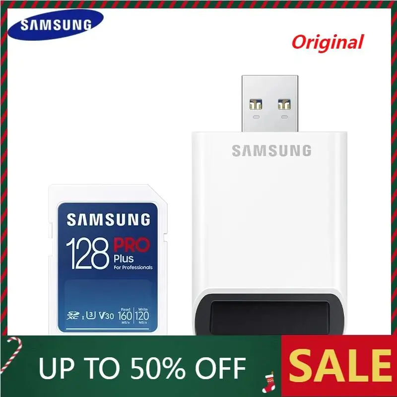 Фото SD-карта памяти SAMSUNG PRO Plus, 128/256 ГБ, с USB 3,0 №1