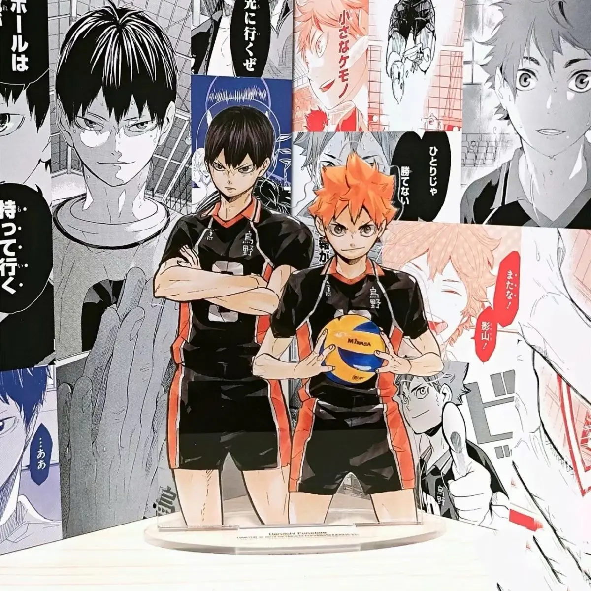 Haikyuu акриловая подставка Shoyo Hinata фигурка Тобио Кагеяма подставка дисплей аниме коллекция товаров декор стола орнамент аксессуары
