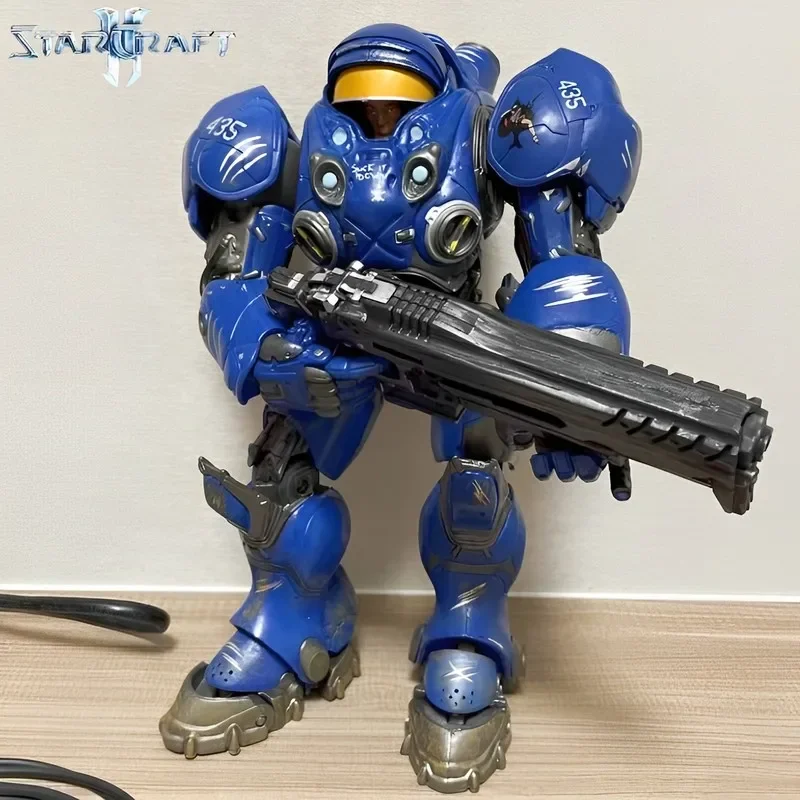 Фото Новая модель Starcraft 2, модель Terran Machine Gunman Tekis Finley, игрушечная кукла с подвижной куклой, модель украшений, подарок на день рождения №2