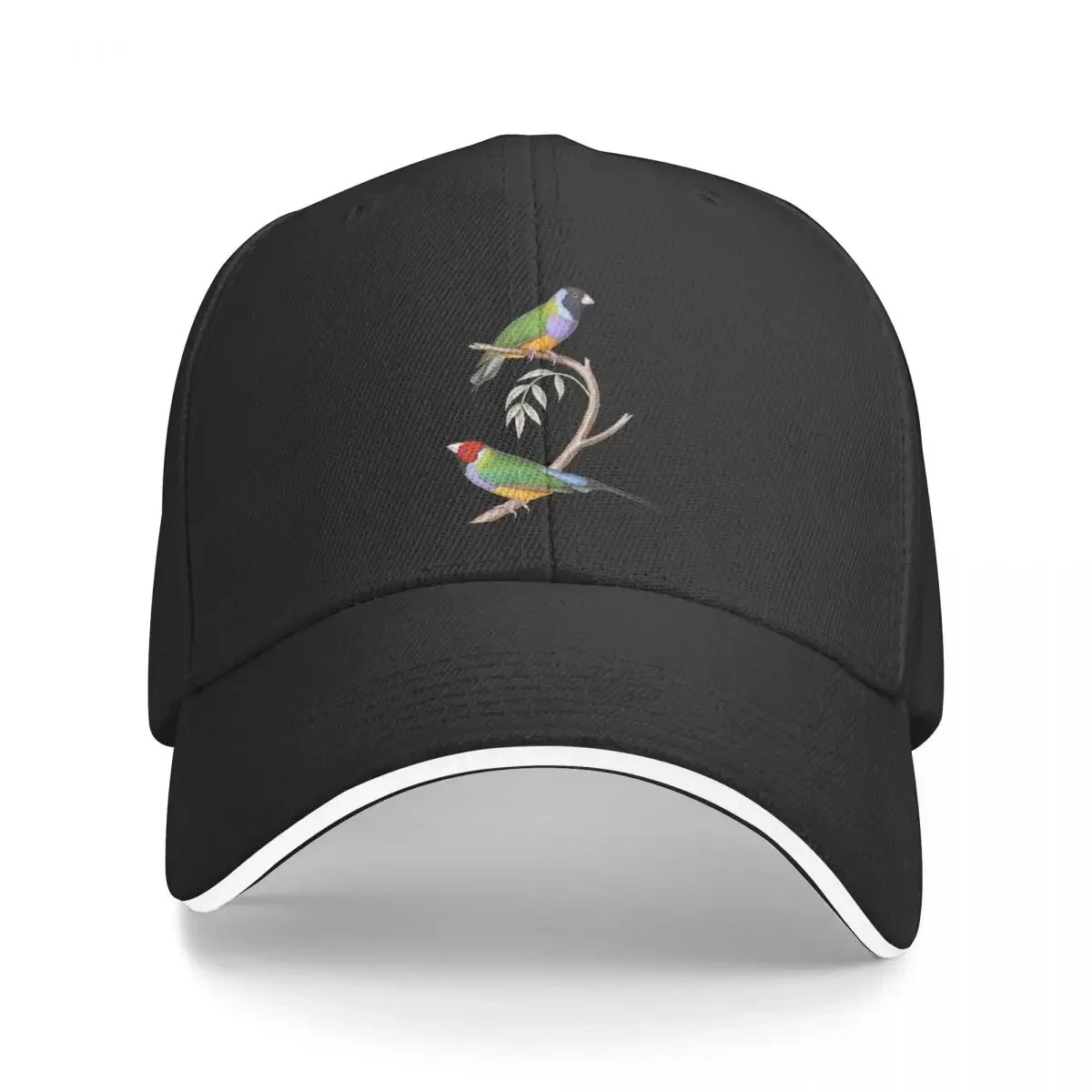 Австралийская бейсболка Gouldian Finch Endangered Bird, шляпа папы, солнцезащитная летняя шляпа, женские шляпы, 2025 г., мужские