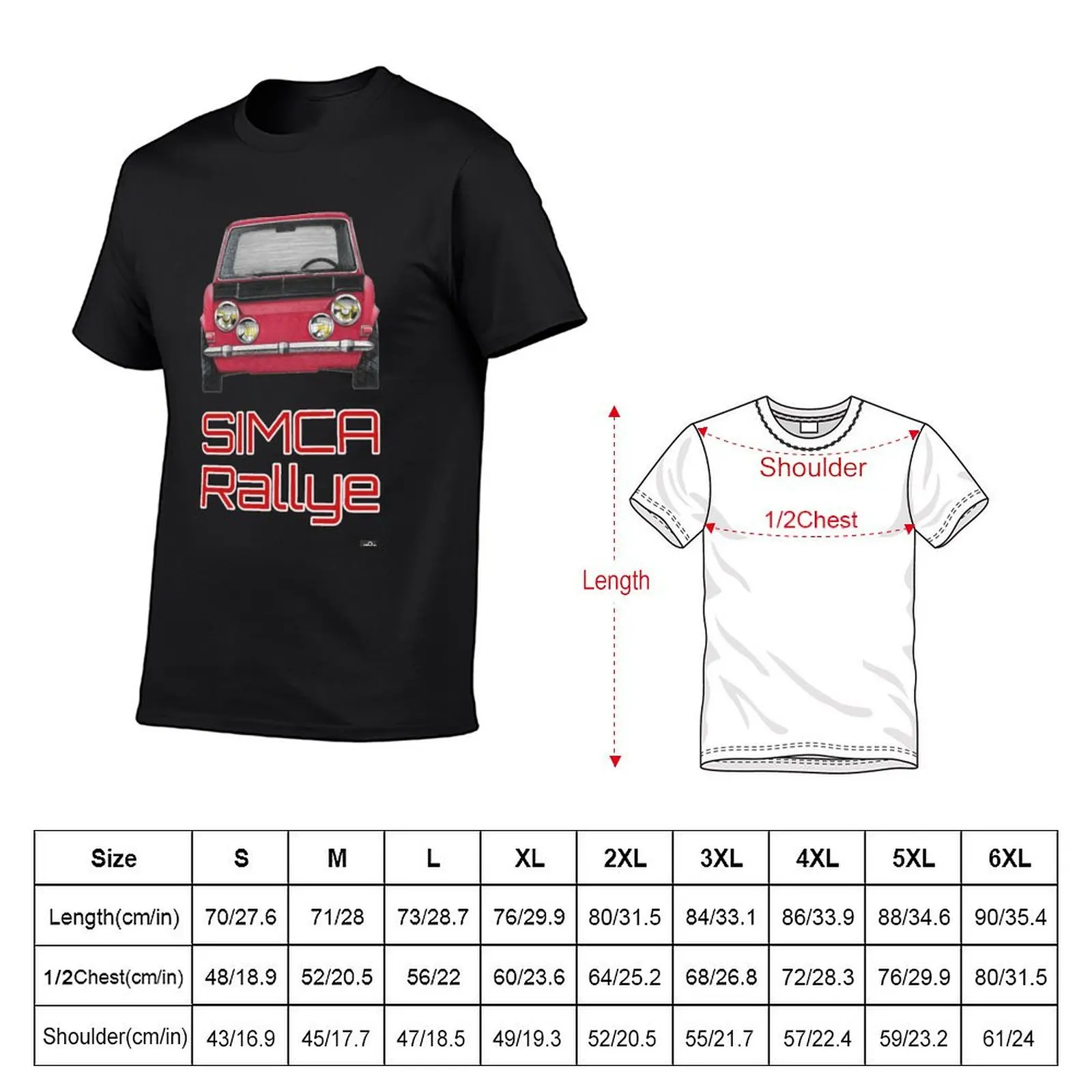 Футболка geo3требоles Simca Rallye каракули, винтажные простые мужские хлопковые футболки (art.: 3920c74cb823b) - 3920c74cb823b