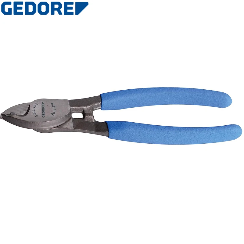 Цилиндрические ножницы GEDORE 8092-160 TL, синие специальные закаленные и закаленные стальные кованые ножницы, простые в эксплуатации и начале работы