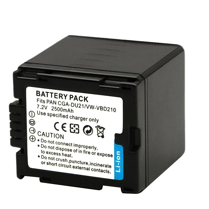 Аккумулятор CGA-DU21 VW-VBD210 для Panasonic CGR-DU06 DU07 NV-GS10 CGA-DU12 CGA-DU14 DU21 GS100K GS17E PV-GS65