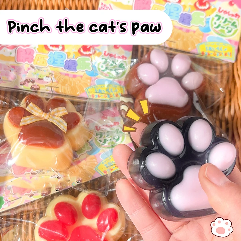 Фото Mochi Taba Squishy НОВАЯ игрушка-непоседа Мини Kawaii плюшевая кошачья лапа силиконовая маленькая кошачья лапа милая розовая кошачья лапа №4