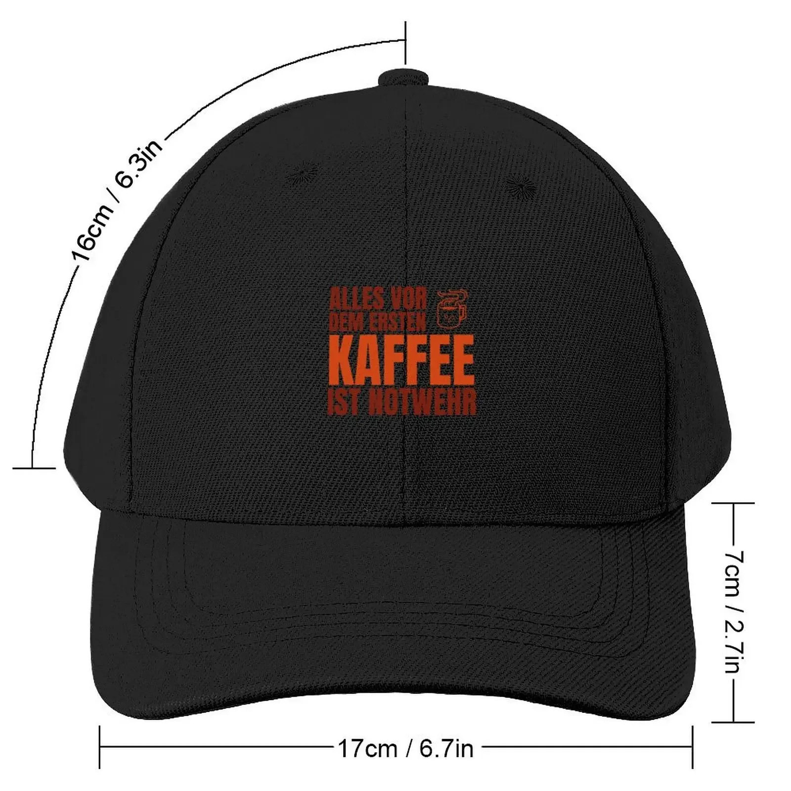 Фото Alles vor dem Window Kaffee ist Notwehr Бейсбольная кепка для папы Кепка на заказ Дизайнерская шляпа для мужчин и женщин №2